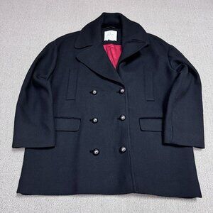 Kate Spade Black Double-Breasted Coat